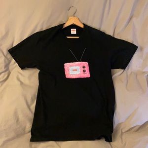 Supreme TV tee black M used like new